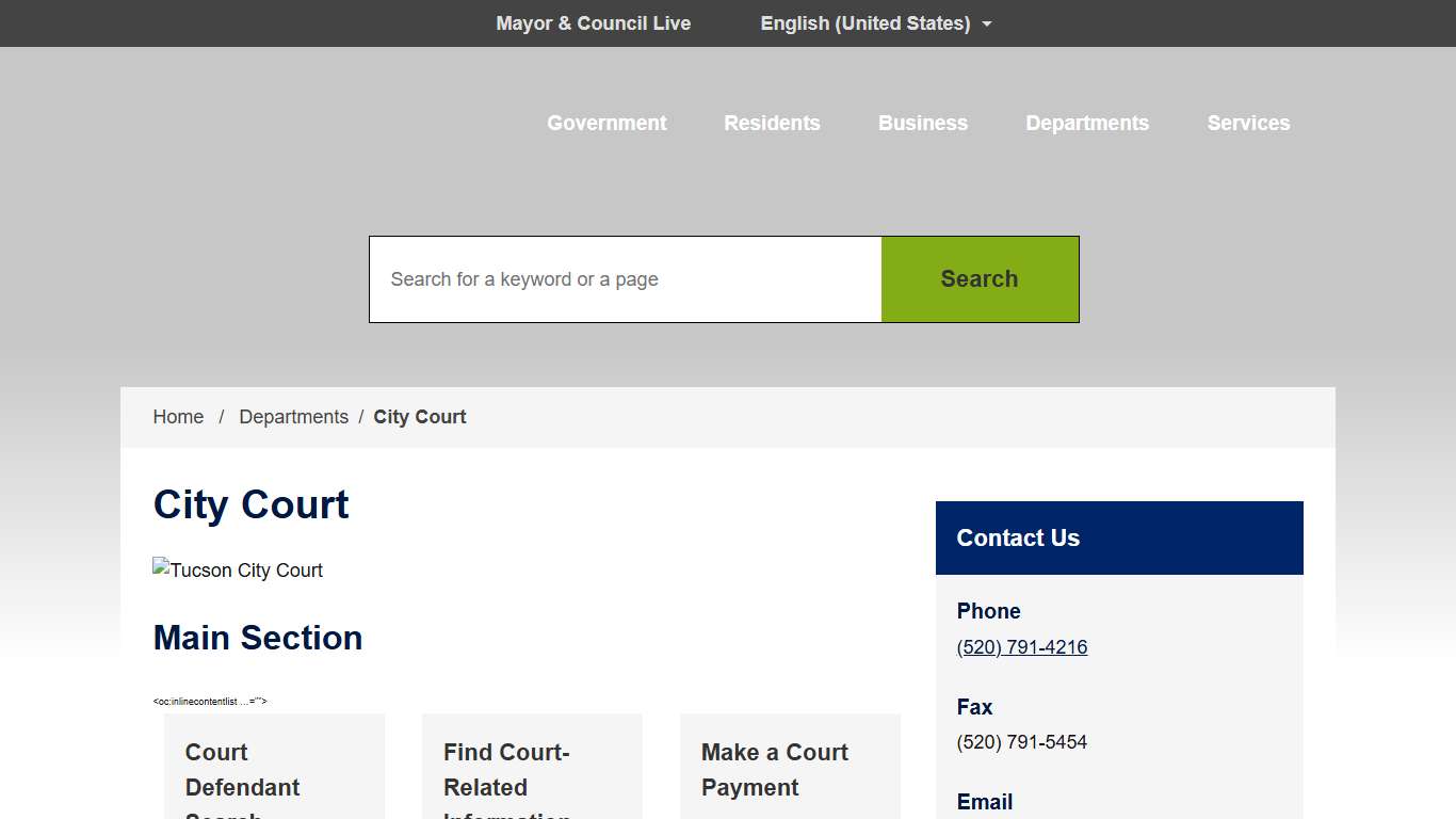 City Court City of Tucson